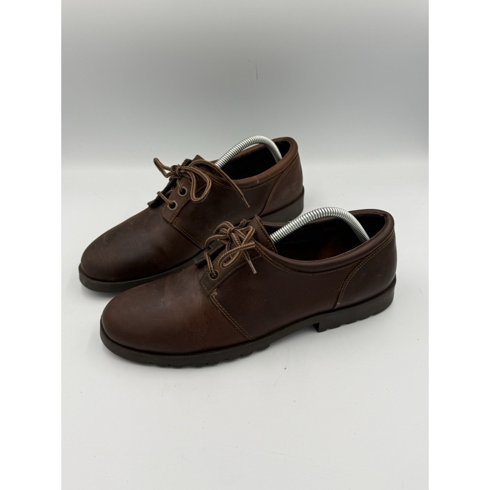 Vintage BASS Stroud Waterproof Leather Shoes Women's Size 11M Brown Lace Up NOS